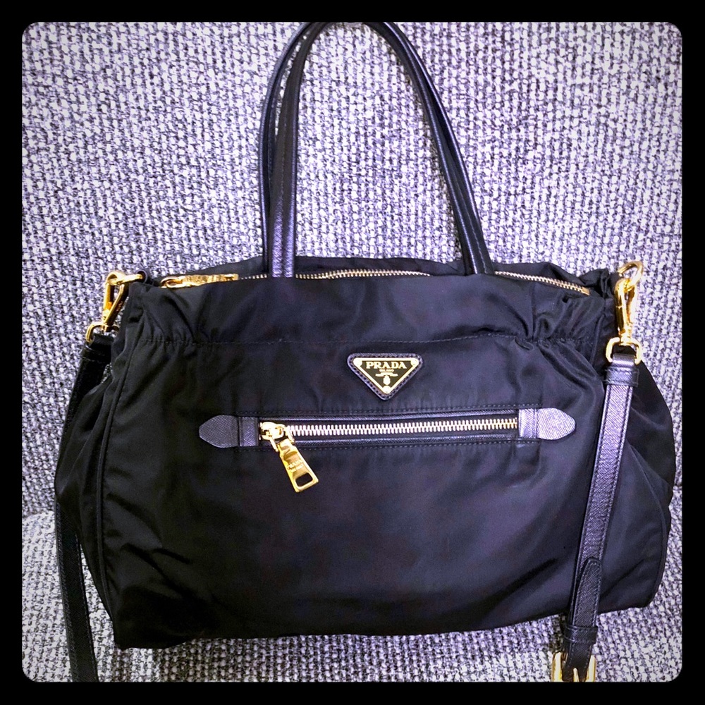 Prada handbag with a crossover strap